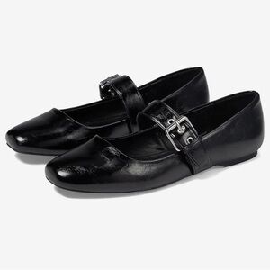 DV Dolce Vita Mellie Classic Flats Women’s 9 Black Square Toe Shoes #maryjanes